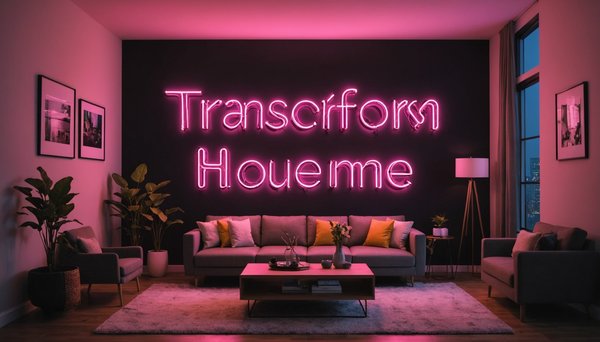 Transformez votre maison avec des néons personnalisés tendances