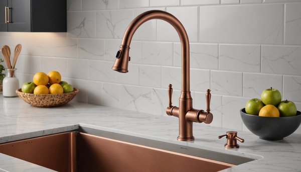 Ajoutez une touche d'élégance à votre cuisine avec un robinet en cuivre